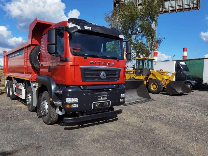 Sitrak c7h 8x4 самосвал