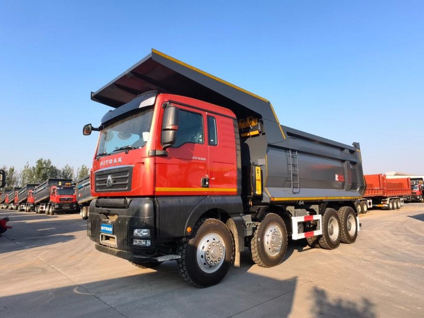 Sitrak c7h 8x4 самосвал
