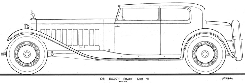 Bugatti Type 41 Royale Kellner Coupe 1931 года