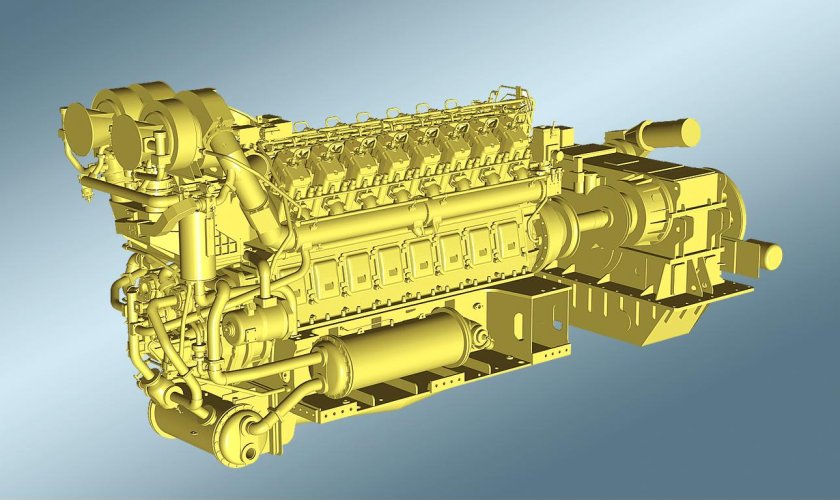 Дизель-реверс-редукторный агрегат дрра6000