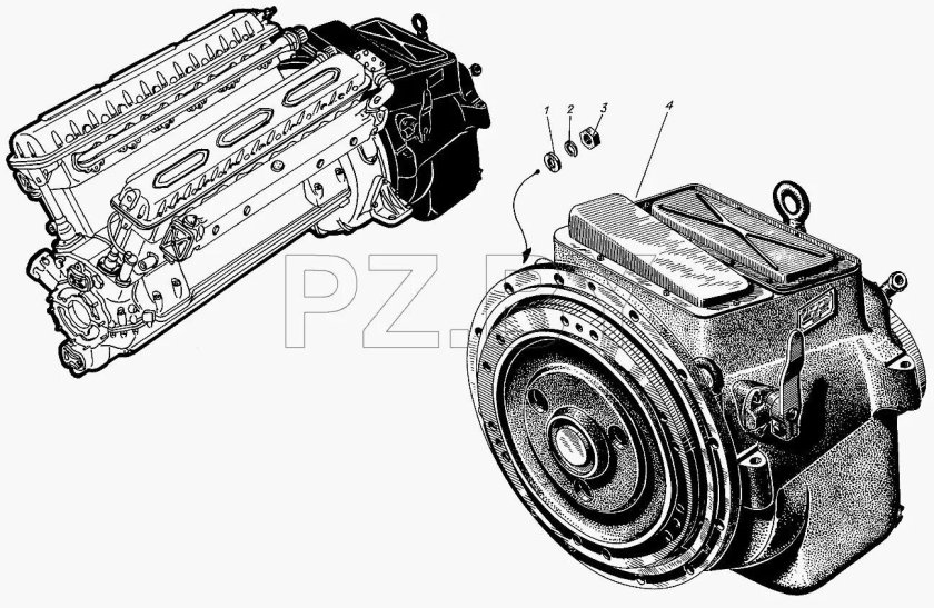 Реверс редуктор судовой 3д6