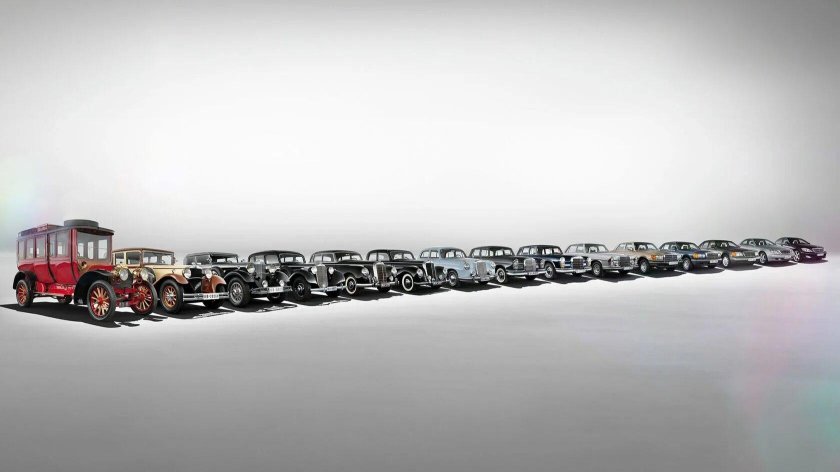 Эволюция Мерседес Бенц s класс