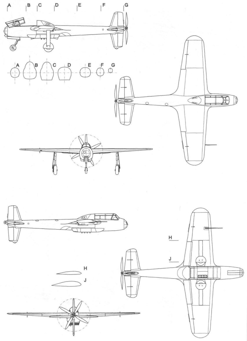 Do 335 Pfeil чертежи