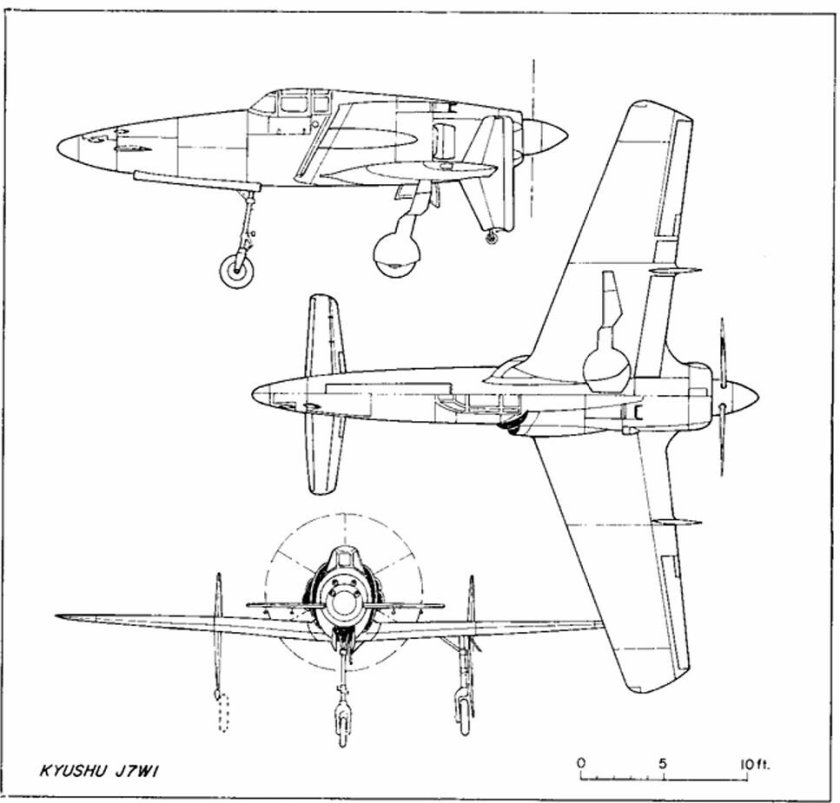 J7w1 Shinden пустынная эскадрилья Котобуки