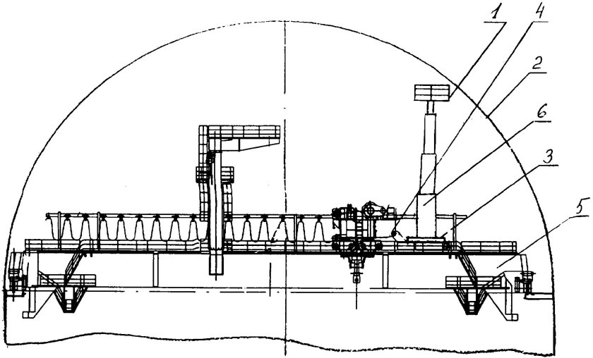Мостовой кран кругового действия Полярный кран