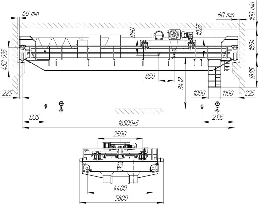 Мостовой кран 20 тонн