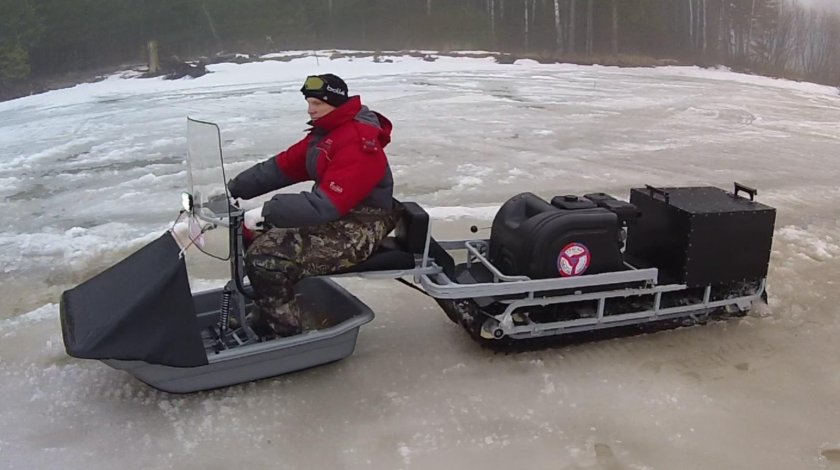 Мототолкач мотобуксировщик ураган