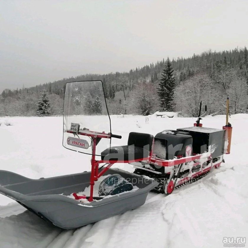 Мототолкач ураган Тайга