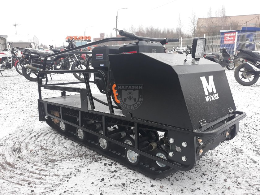 Одногусеничный мотобуксировщик «мужик» м500