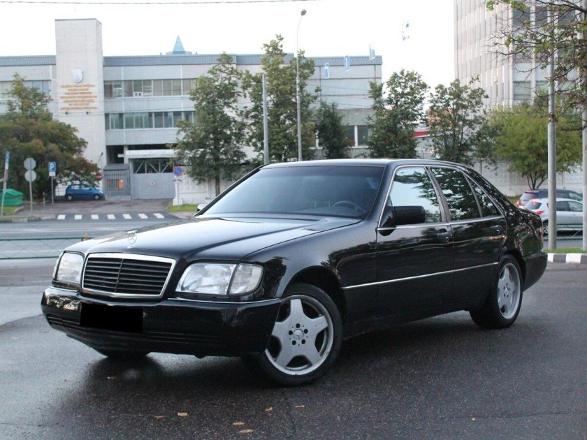 Мерседес w140 черный