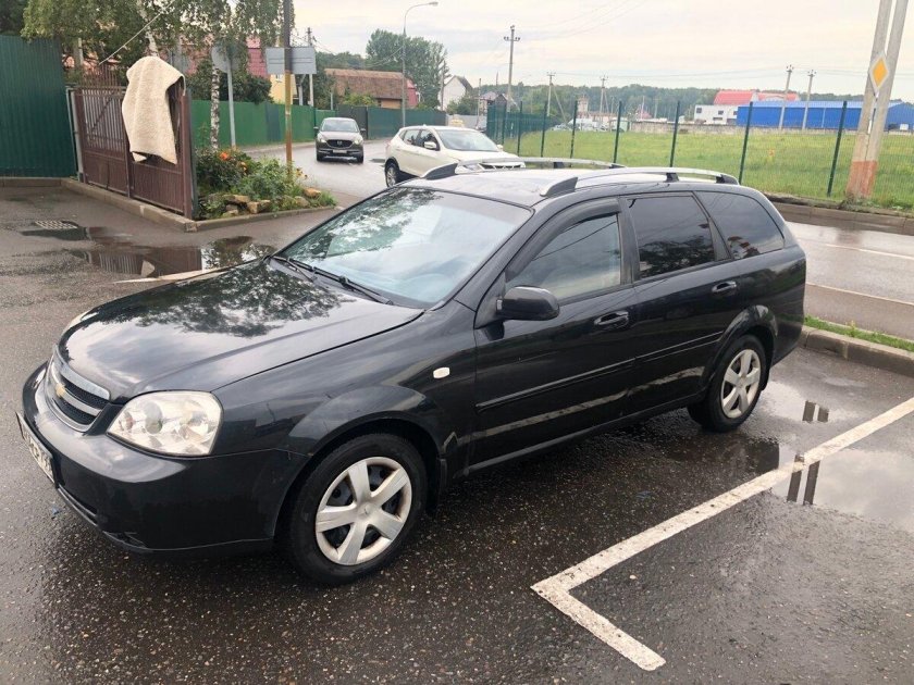 Шевроле Лачетти 2008 универсал черный