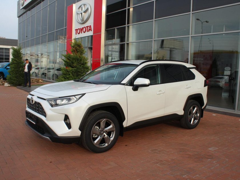 Тойота рав 4 2022 белая