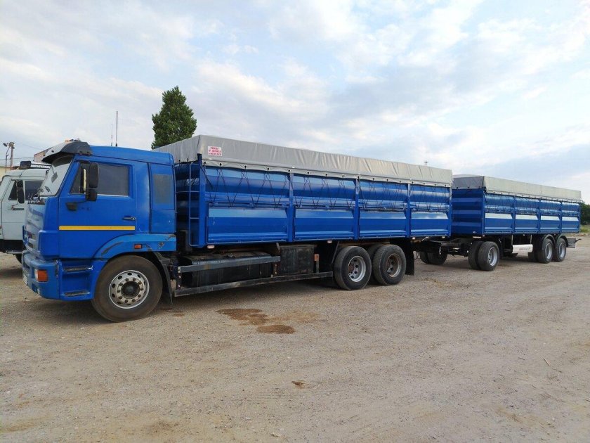 Камаз 65117 бортовой зерновоз