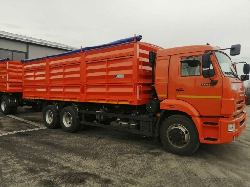 КАМАЗ 65115 бортовой зерновоз