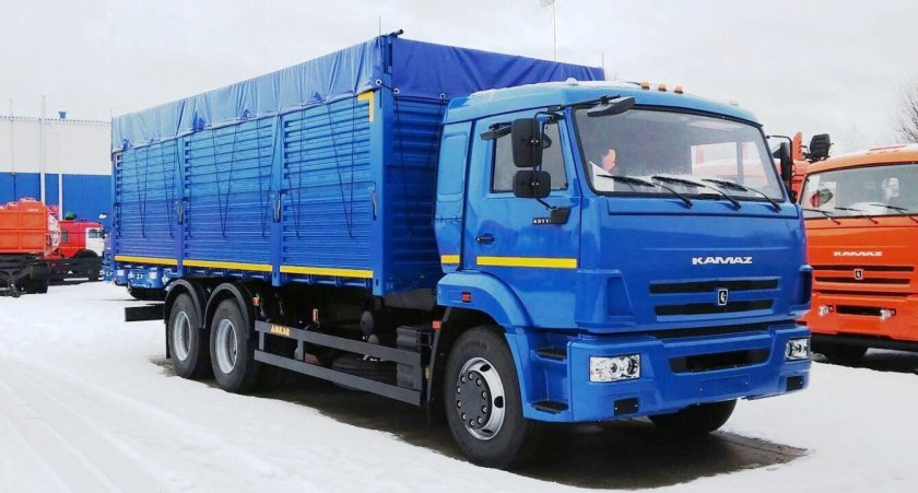 КАМАЗ 65115 бортовой зерновоз