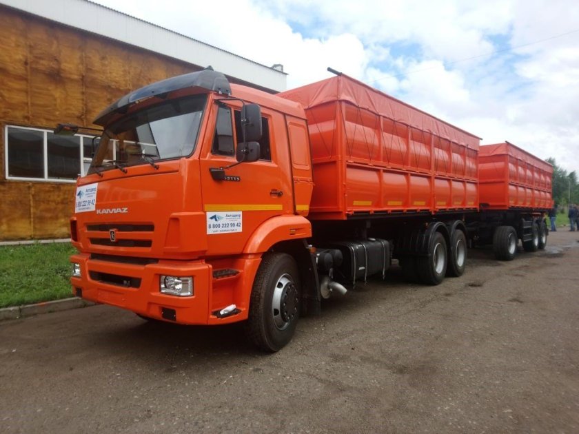 КАМАЗ 65115 бортовой зерновоз