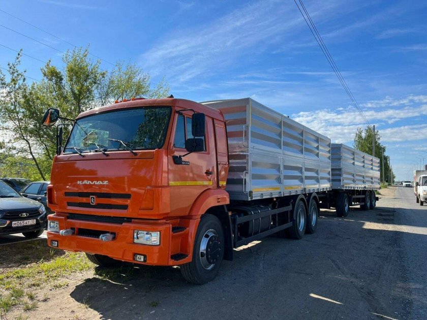 Камаз 65115 бортовой зерновоз
