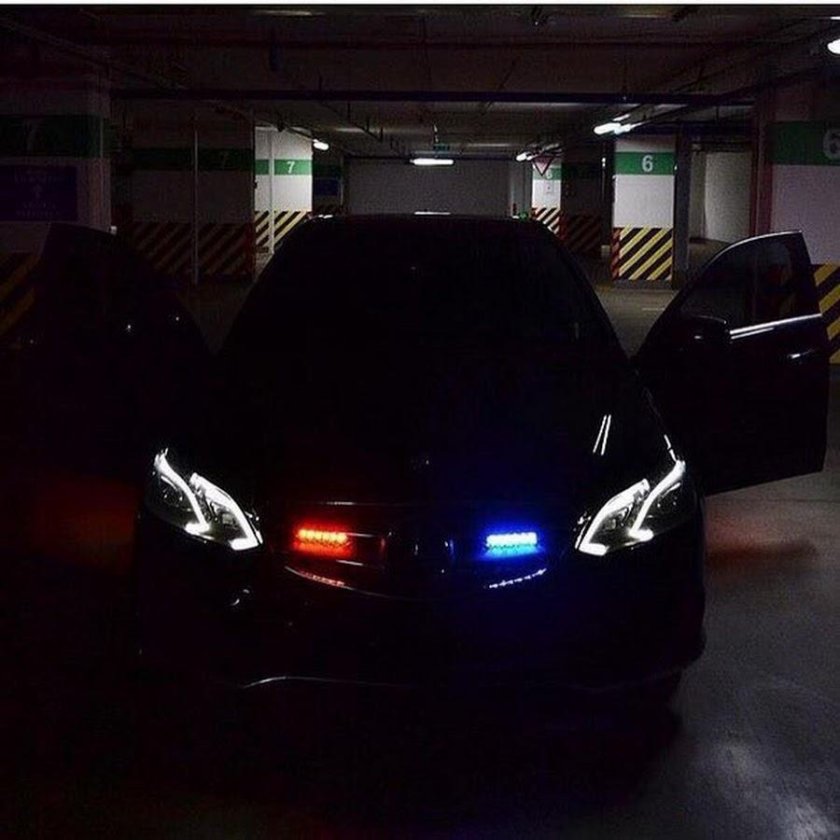 BMW e60 с стробоскопами