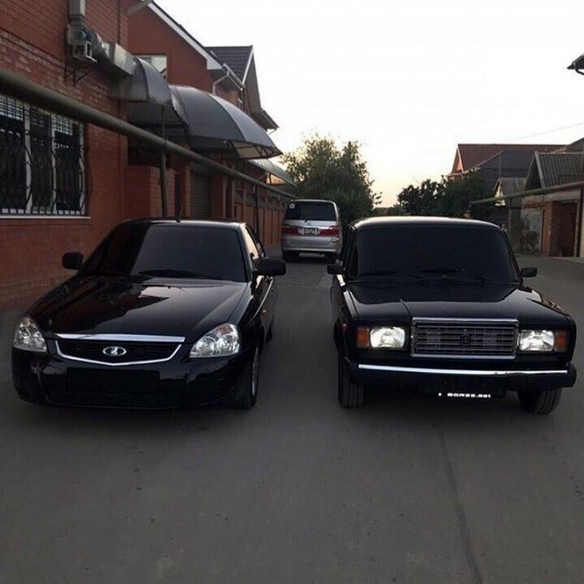 Приора и ВАЗ 2107