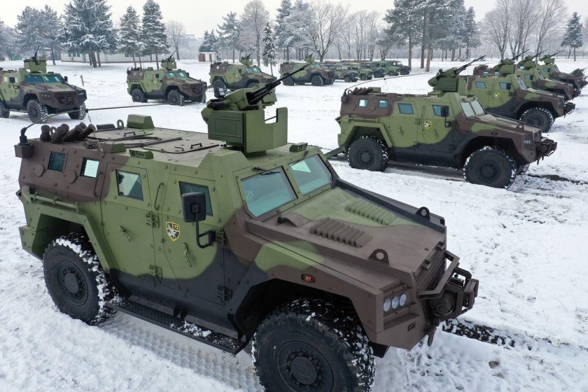 Сербский бронеавтомобиль BOV m16 Miloš
