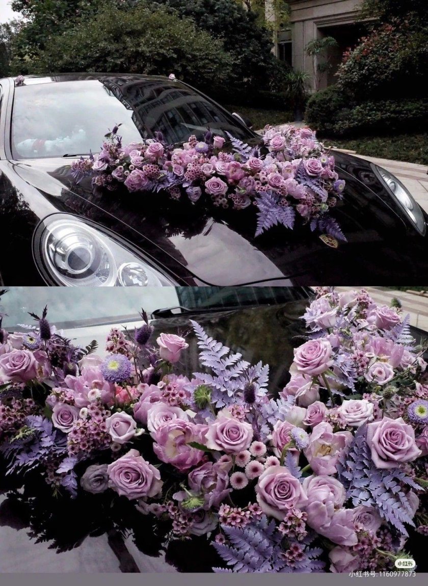 Украшение автомобиля на свадьбу