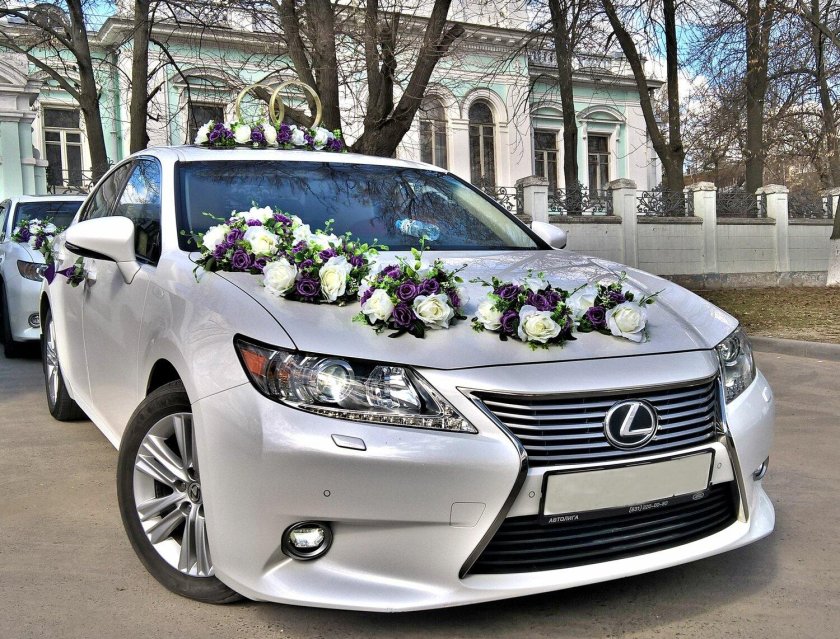 Lexus es250 черный свадебный