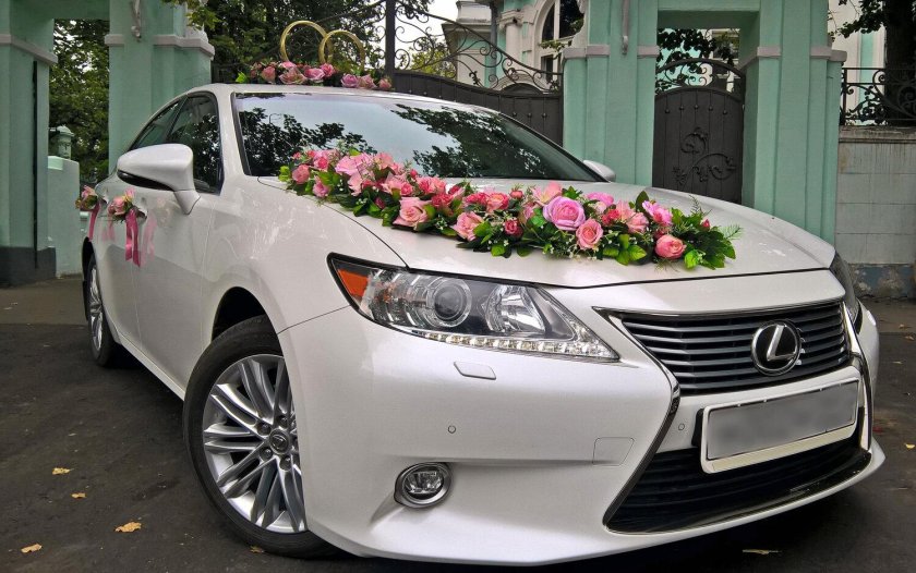 Lexus es250 черный свадебный