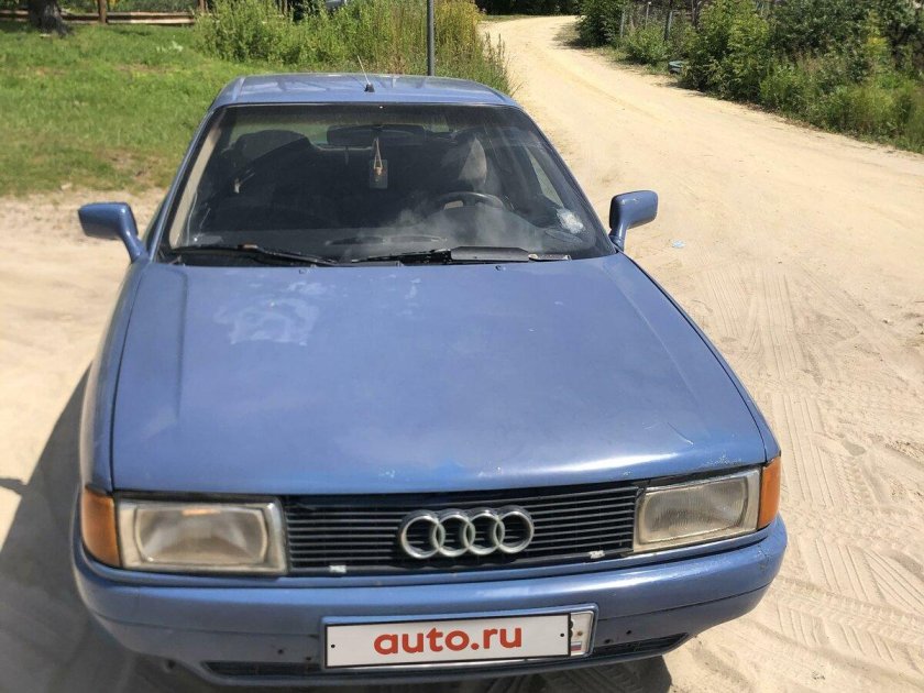 Ауди 80 голубая