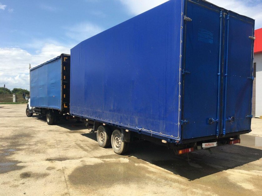 Газель с прицепом