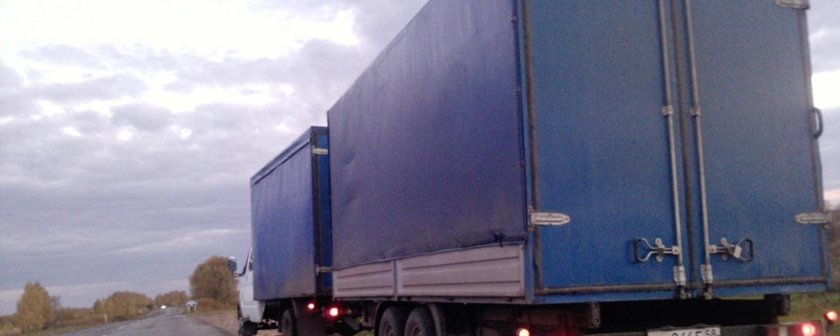 Газель с прицепом 100 кубов