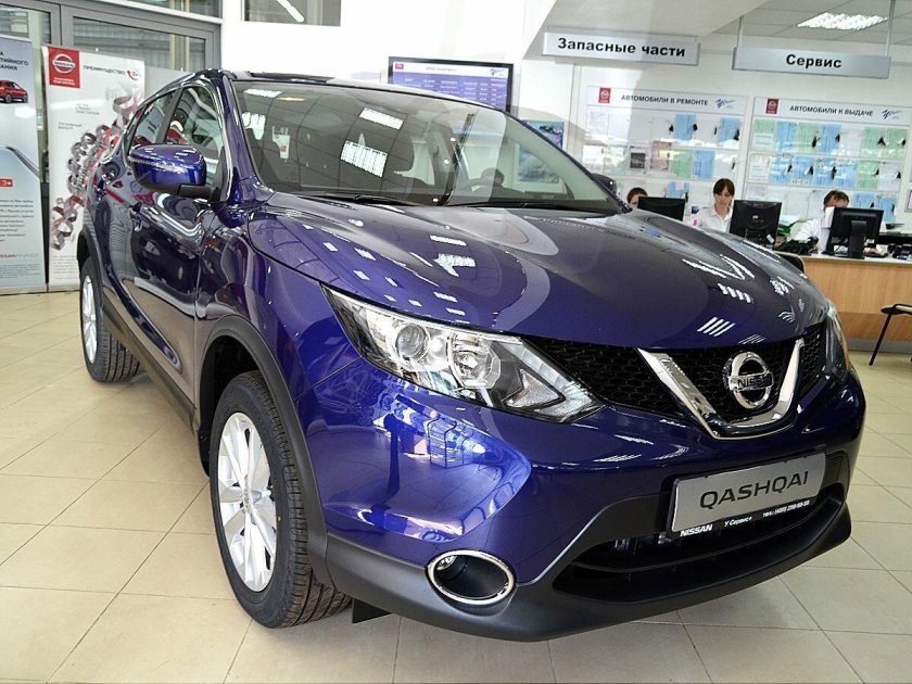 Nissan Qashqai синий