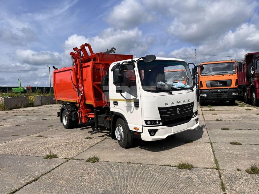 Мусоровоз маз с боковой загрузкой