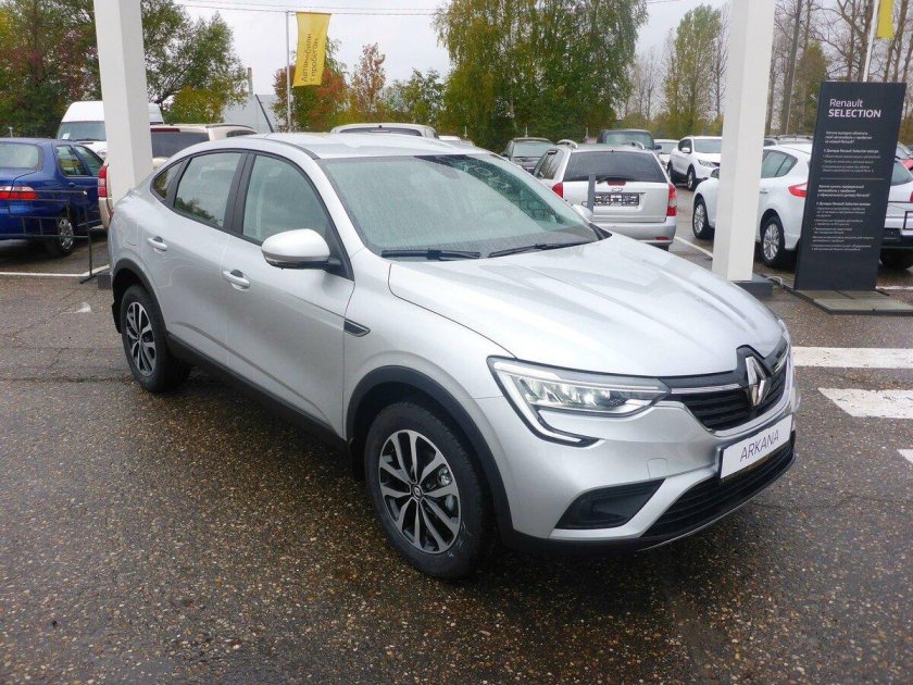 Рено аркана серебристый