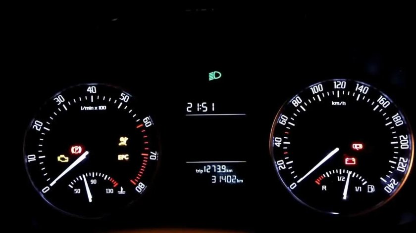 Пересвет панели приборов шкода октавия а5