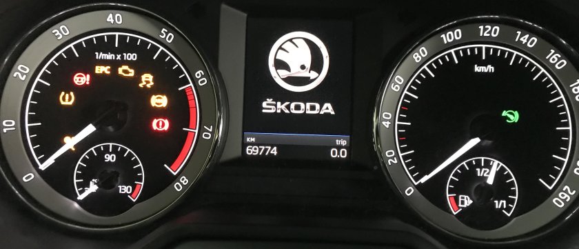 Что значит EPC на панели приборов Шкода Октавия