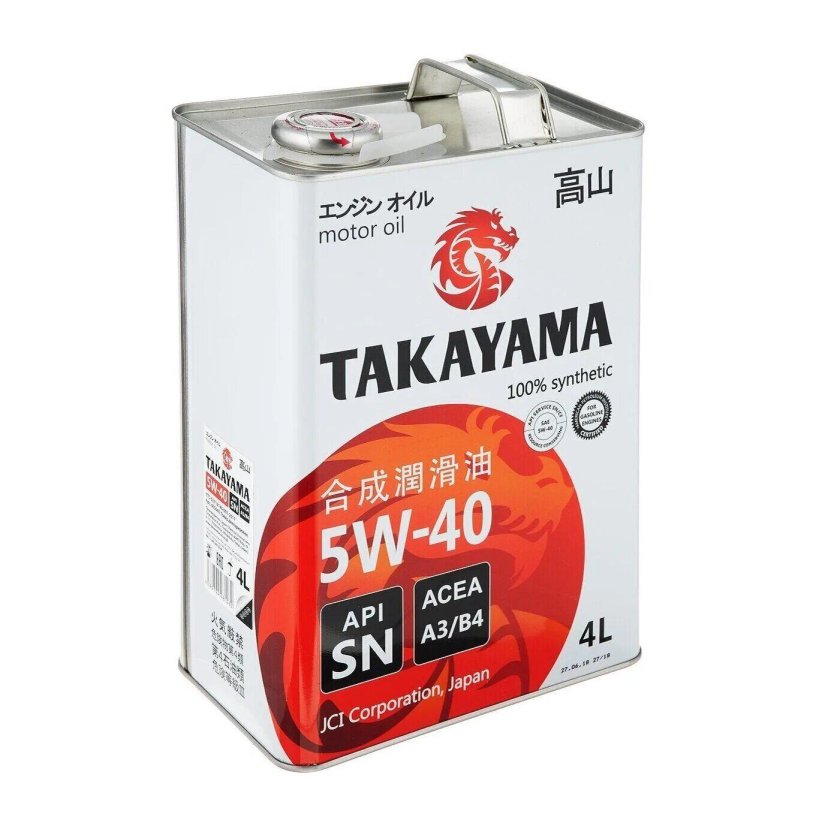 Масло моторное Takayama SAE 5w-40 4 л 605045
