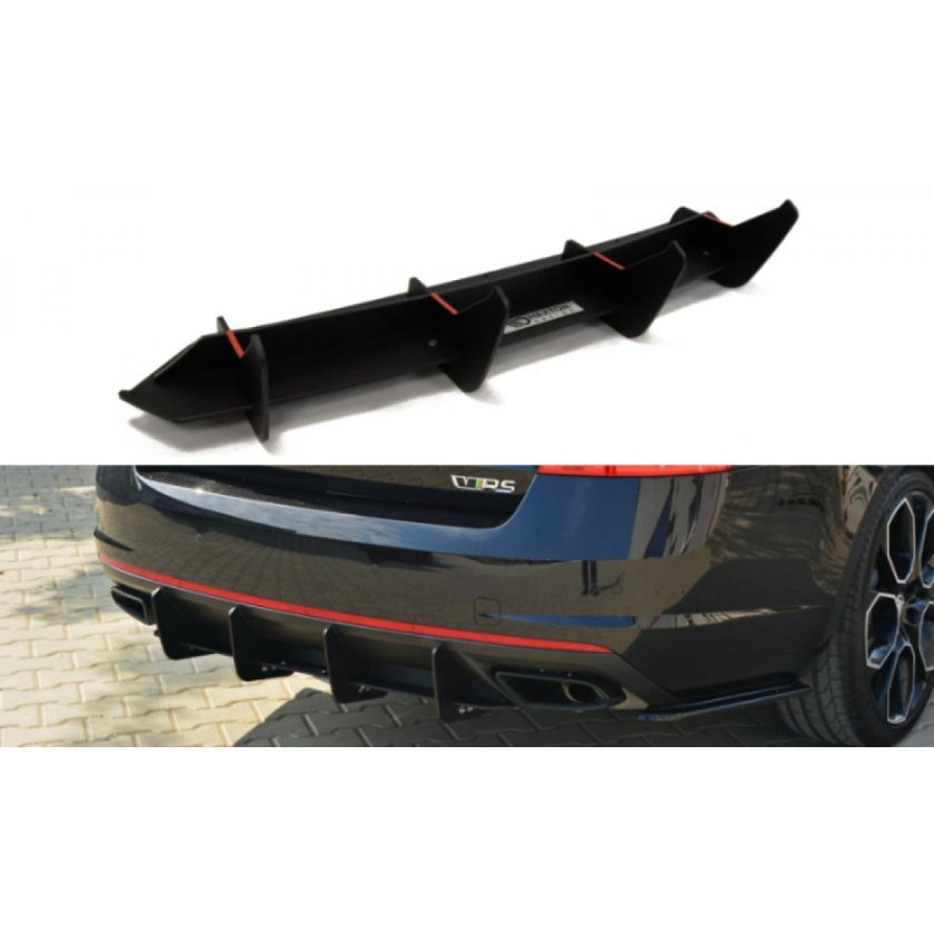 Задний диффузор Октавия а8