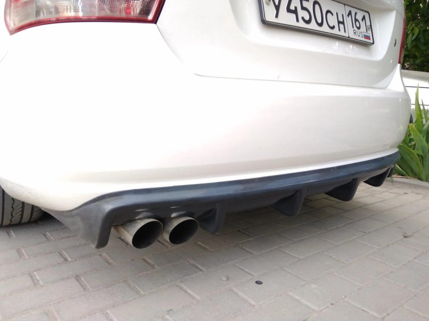 Задний диффузор для VW Polo