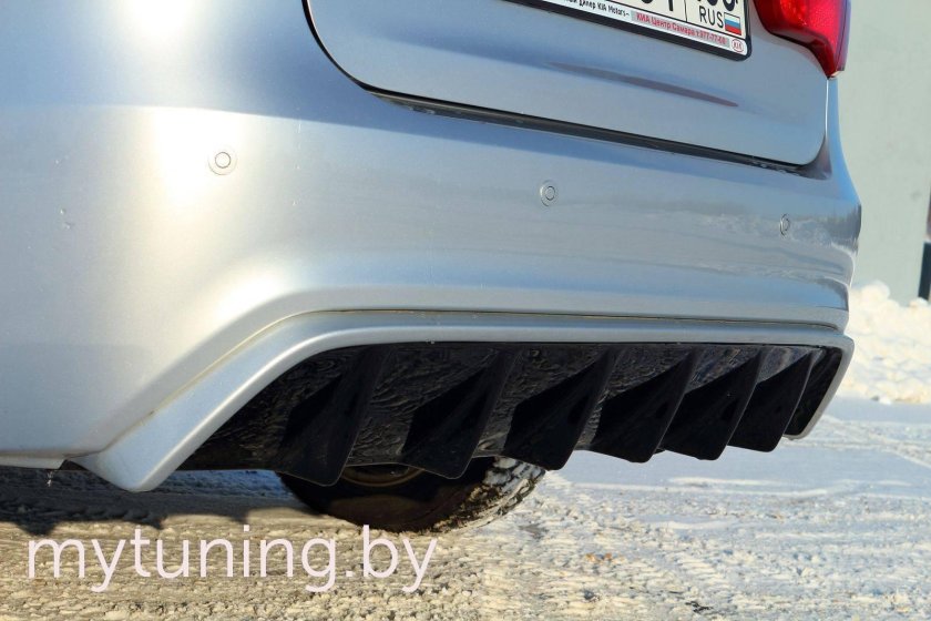 Диффузор бампера Киа Рио 3