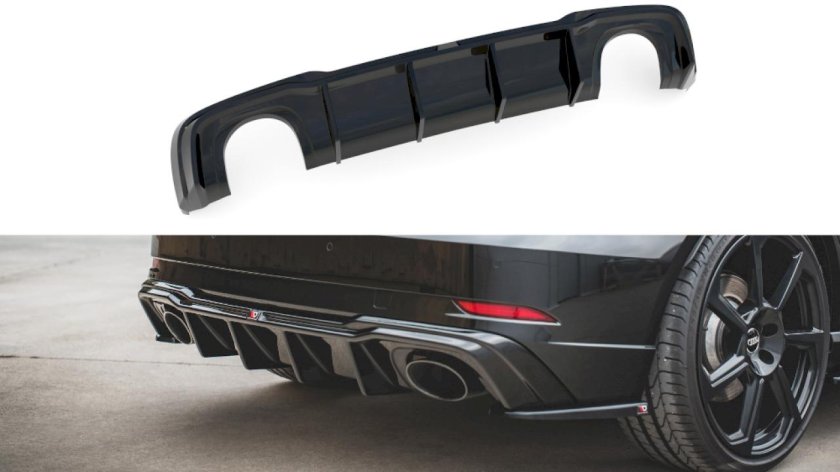 Audi a3 8p диффузор заднего бампера