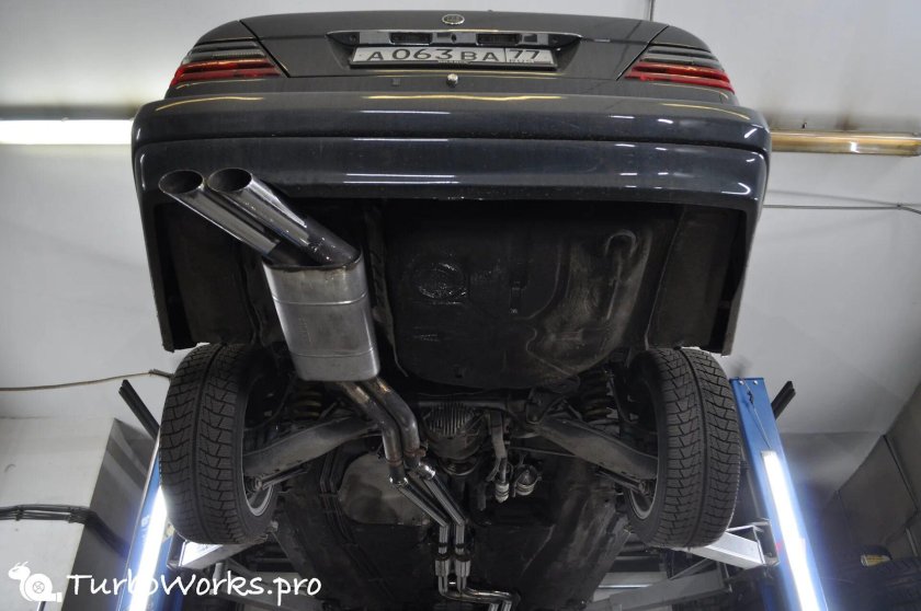 Выхлоп Брабус w124