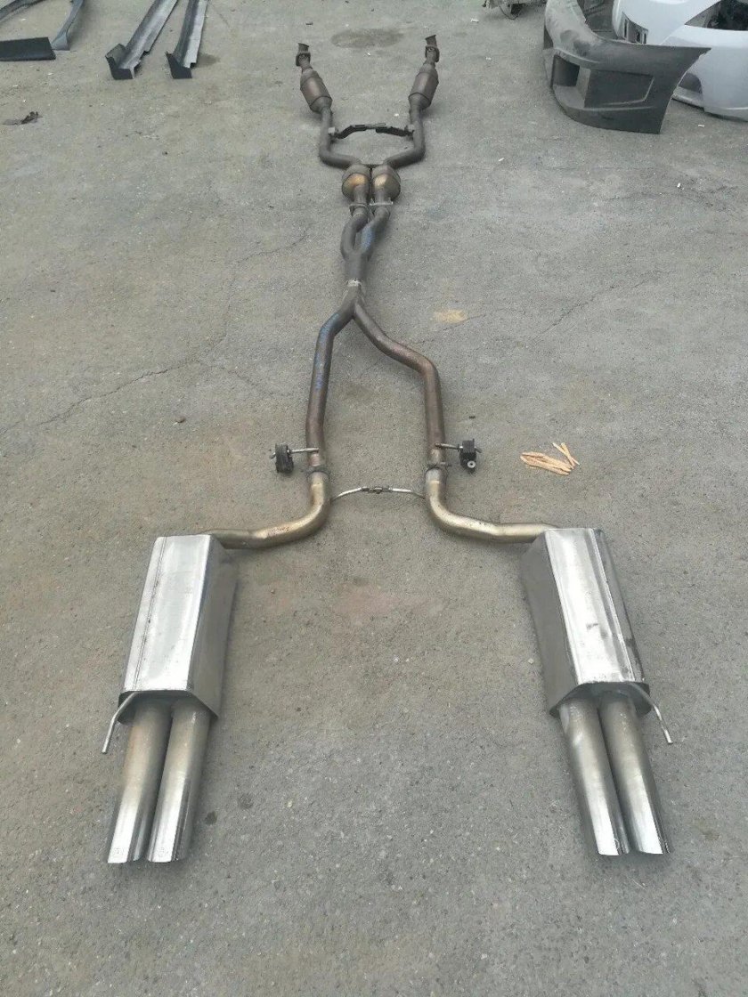 Выхлоп АМГ w220