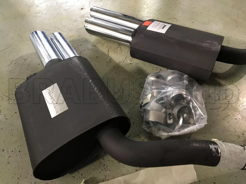 Выхлоп Брабус w218