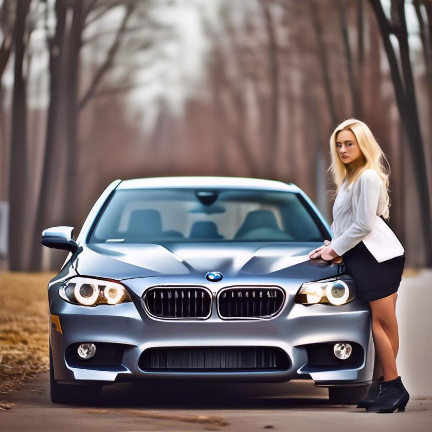 Девушка бмв