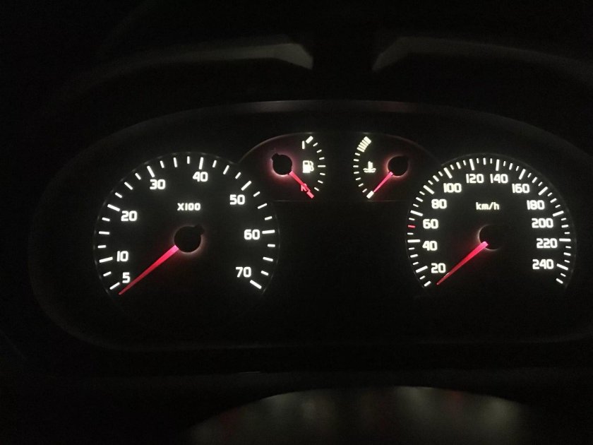 Пересвет панели приборов Renault Megane 1