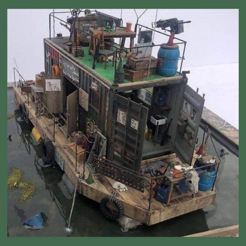 Диорама база в зомби апокалипсис