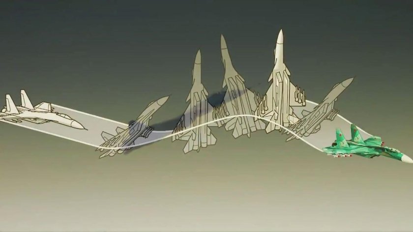 Фигура пилотажа Кобра Пугачева