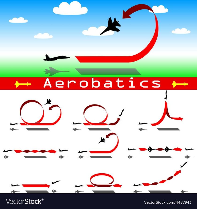 Высший пилотаж самолеты вектор