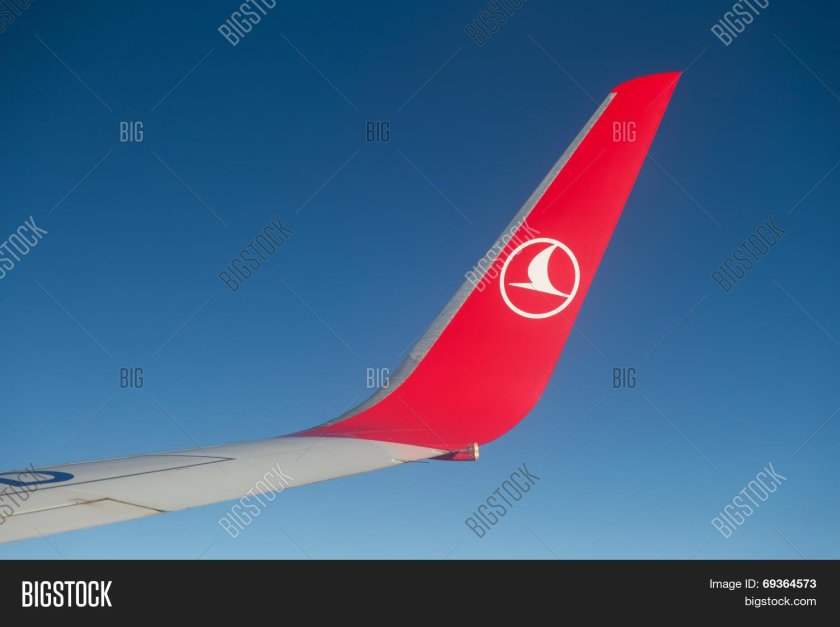 Turkish airlines крыло самолёта