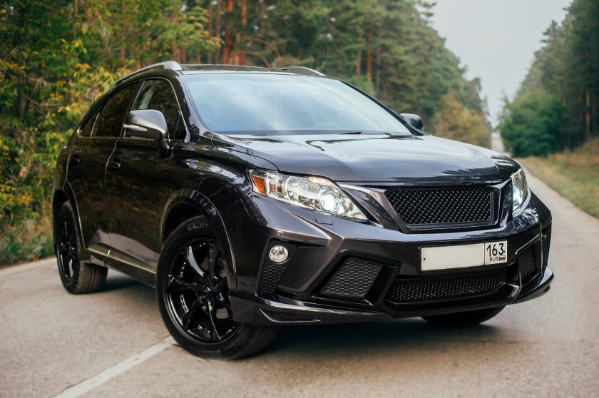 Lexus rx350 2015 Tuning черный